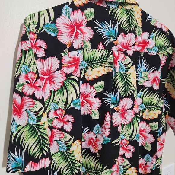 SSLR Hawaiian Shirt Mens Size XXL Button Up Shirt Short Sleeve Cotton  B5 - Picture 7 of 12